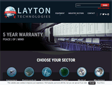 Tablet Screenshot of laytontechnologies.com